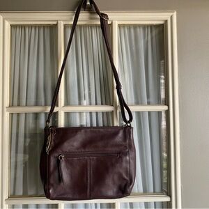 The Sak Alameda Brown Leather Crossbody Bag